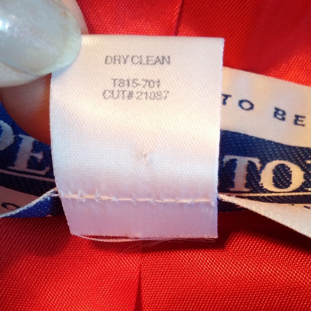 Pendleton Red Peacoat 100% Wool Stroller Jacket - image 8